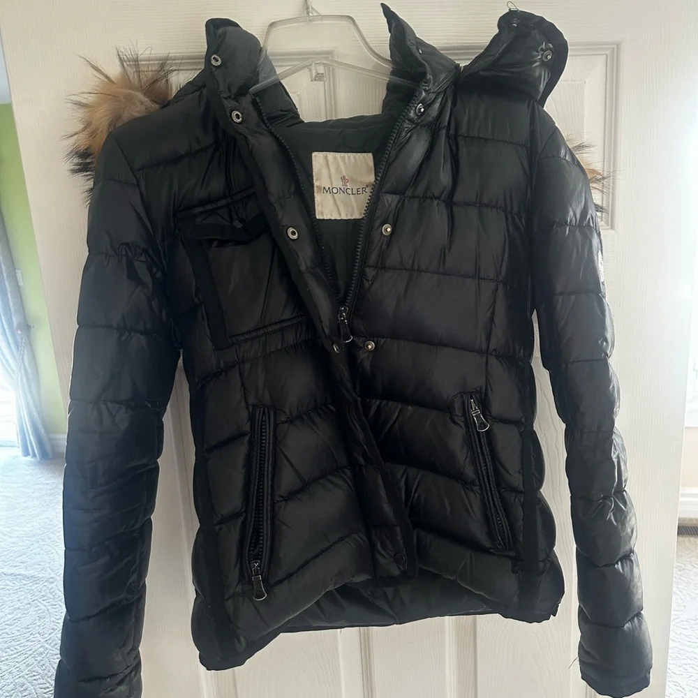 Moncler Jacket with Fur Hood - Picture 4 of 9